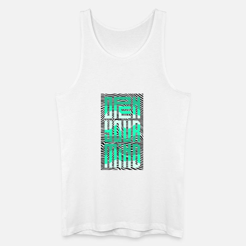 Öffne deinen Geist - Männer Bio Tank Top - Weiß
