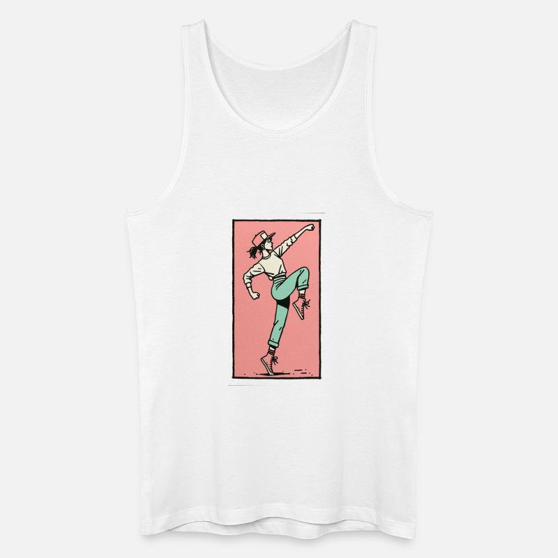 Danseuse #13 - Débardeur bio Homme - blanc