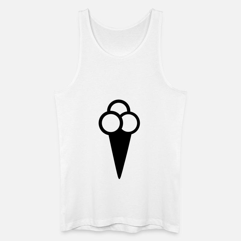 Eis - Männer Bio Tank Top - Weiß