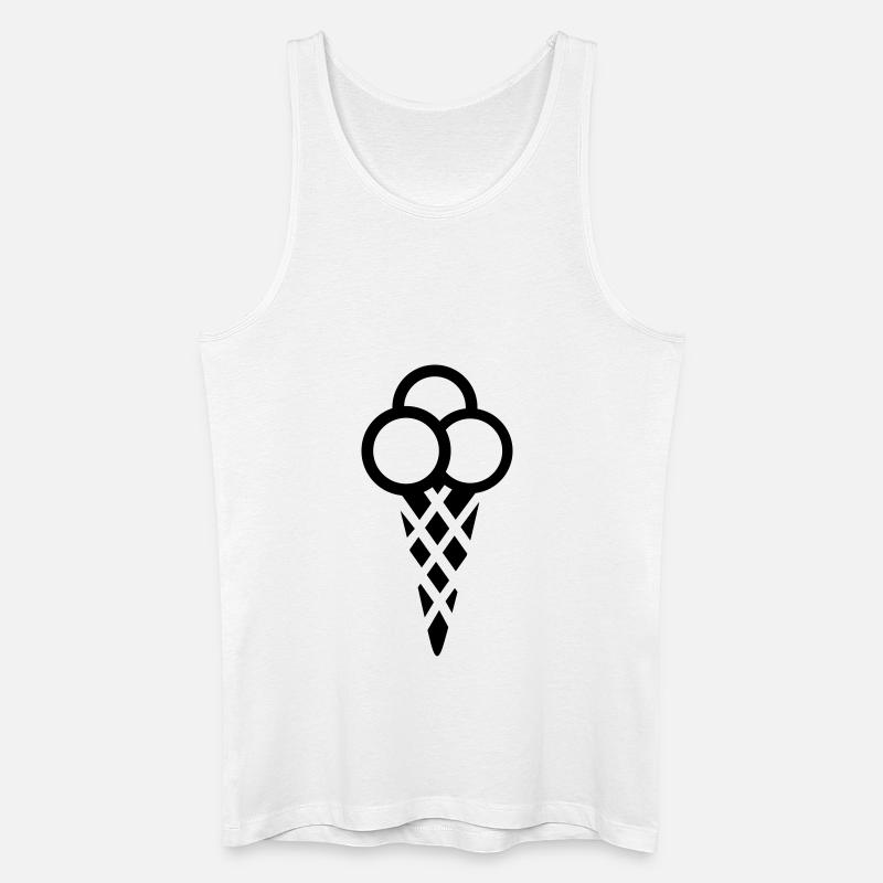 Eis - Männer Bio Tank Top - Weiß