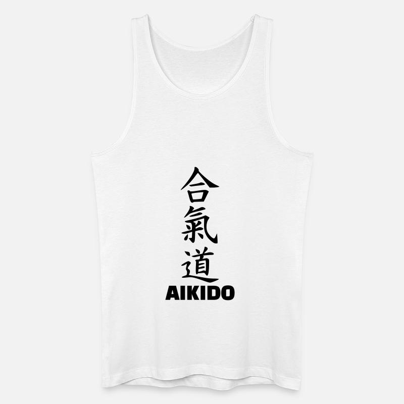 Aikido - Männer Bio Tank Top - Weiß