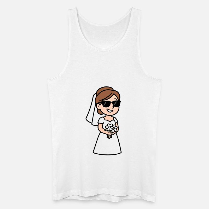 braut comic - Männer Bio Tank Top - Weiß