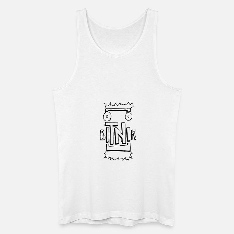 BITNIK3 - Männer Bio Tank Top - Weiß