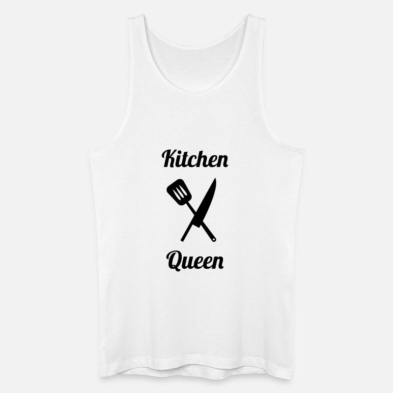 Kitchen Queen - Männer Bio Tank Top - Weiß