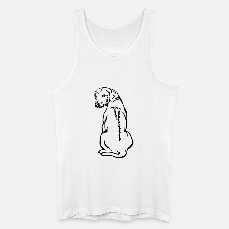 Rhodesian Ridgeback - Männer Bio Tank Top - Weiß