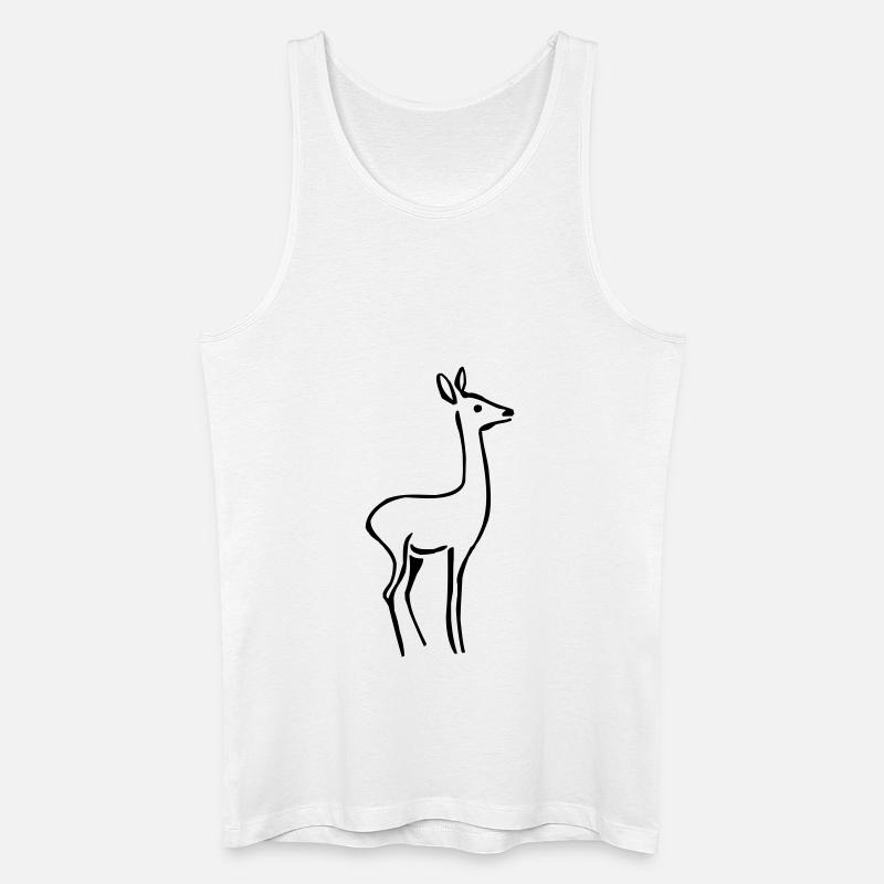 Rehgeiß - Männer Bio Tank Top - Weiß