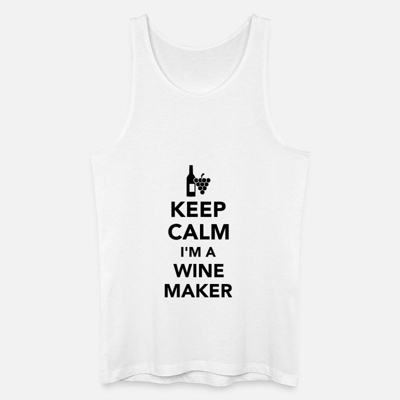 Winzer - Männer Bio Tank Top - Weiß