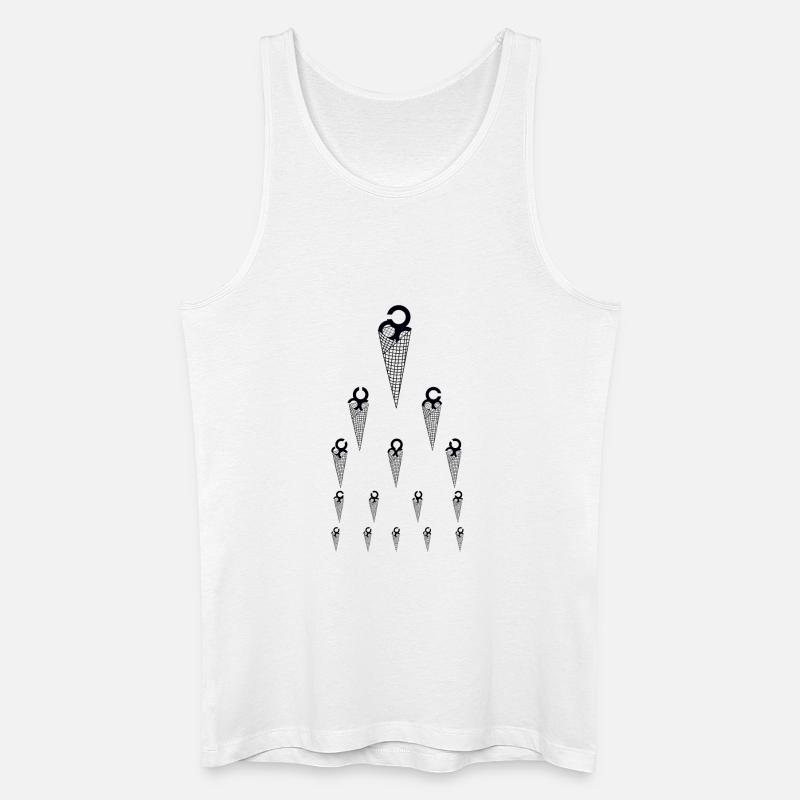 Eis Sehtest Optiker - Männer Bio Tank Top - Weiß