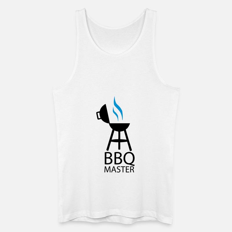 BBQ master 2clr - Männer Bio Tank Top - Weiß