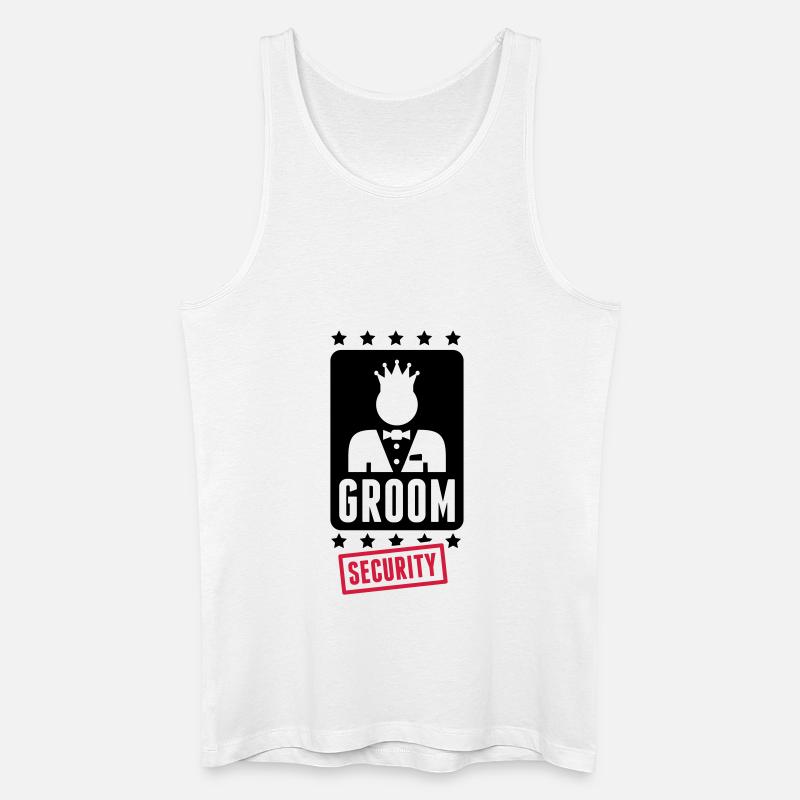 groom_security_1_f2 - Männer Bio Tank Top - Weiß