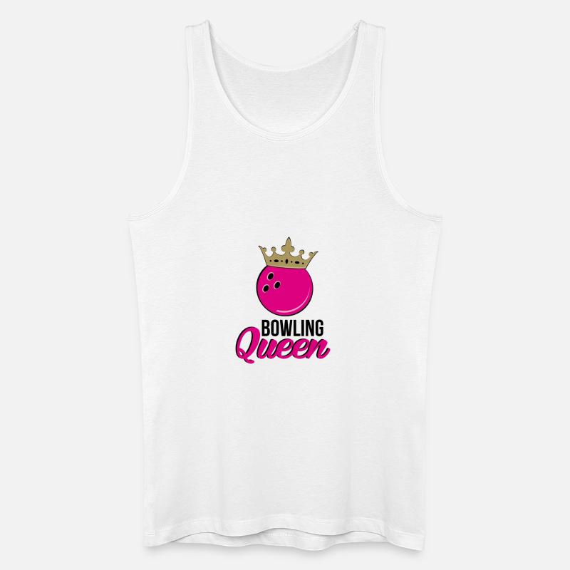 Bowling Queen - Männer Bio Tank Top - Weiß