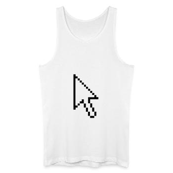 Maus - Männer Bio Tank Top - Weiß - Vorne