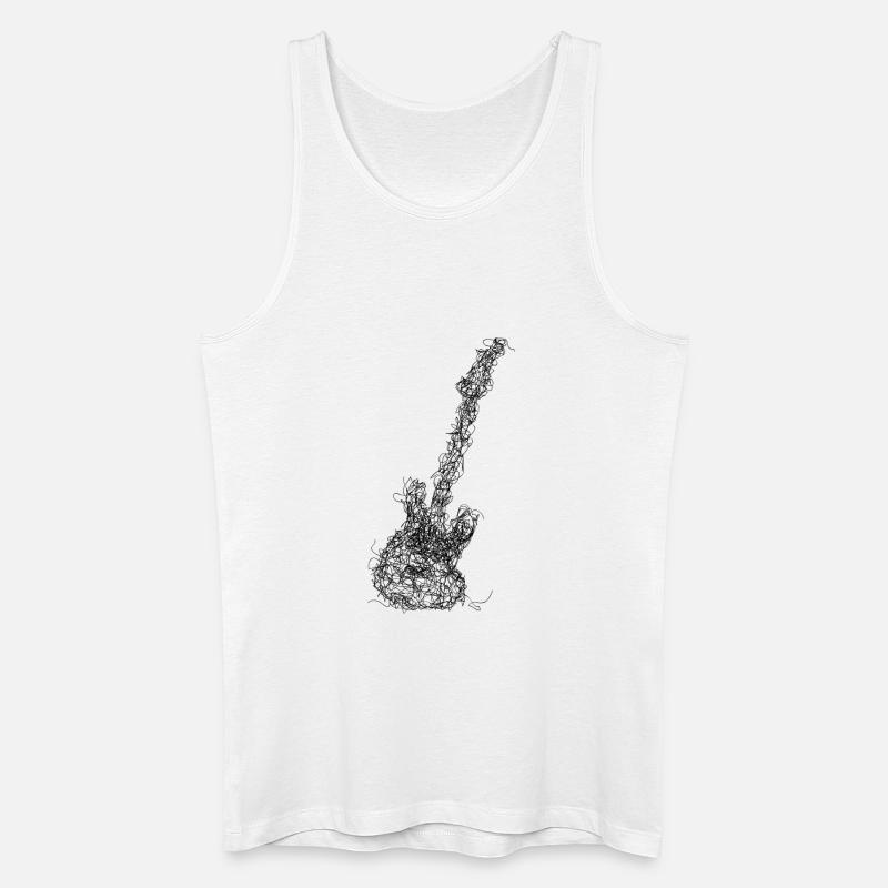 Lower Scribble - Männer Bio Tank Top - Weiß