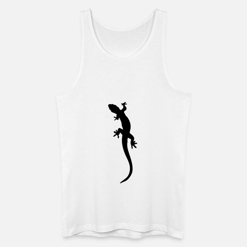 Eidechse - Männer Bio Tank Top - Weiß