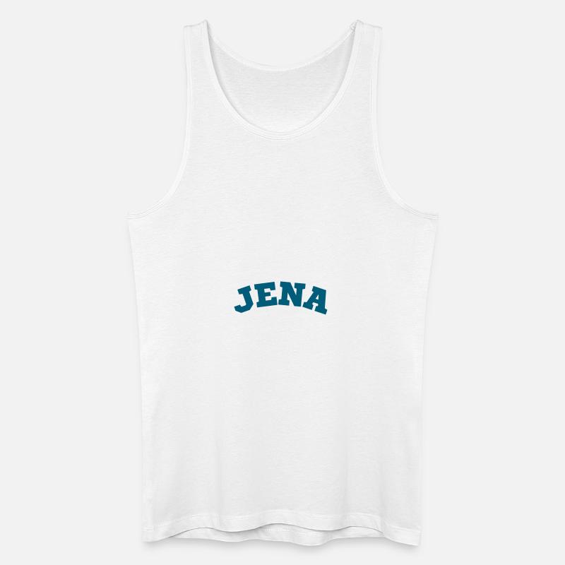 Jena - Männer Bio Tank Top - Weiß
