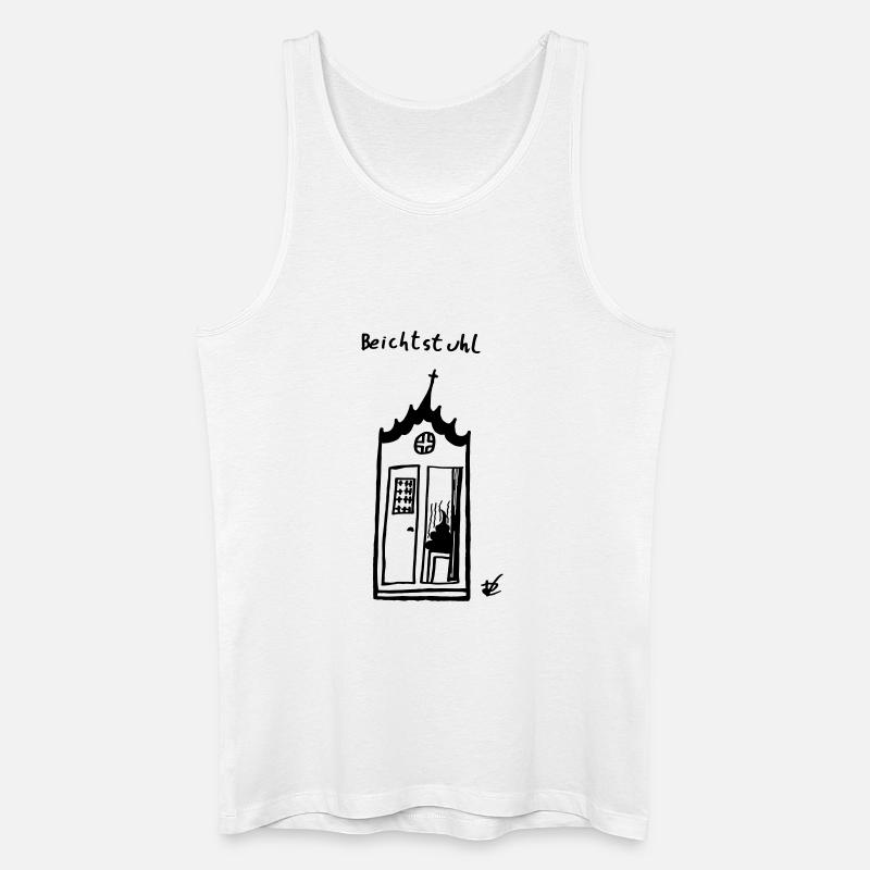 Beichtstuhl - Männer Bio Tank Top - Weiß