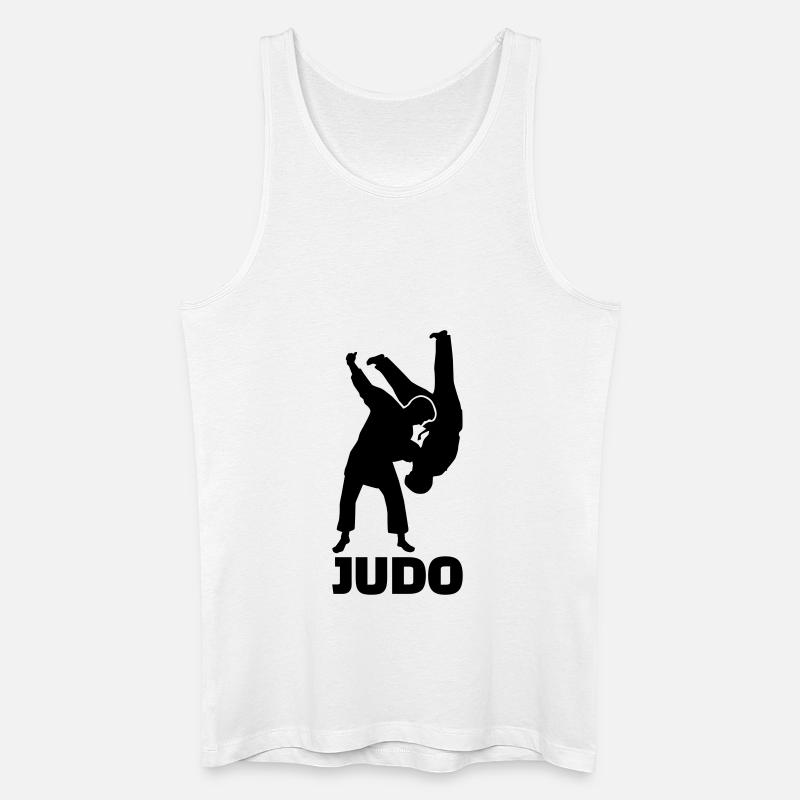 Judo - Männer Bio Tank Top - Weiß