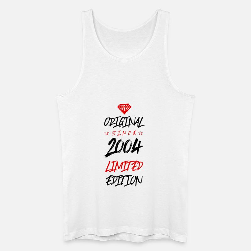 2004 limited edition - Männer Bio Tank Top - Weiß