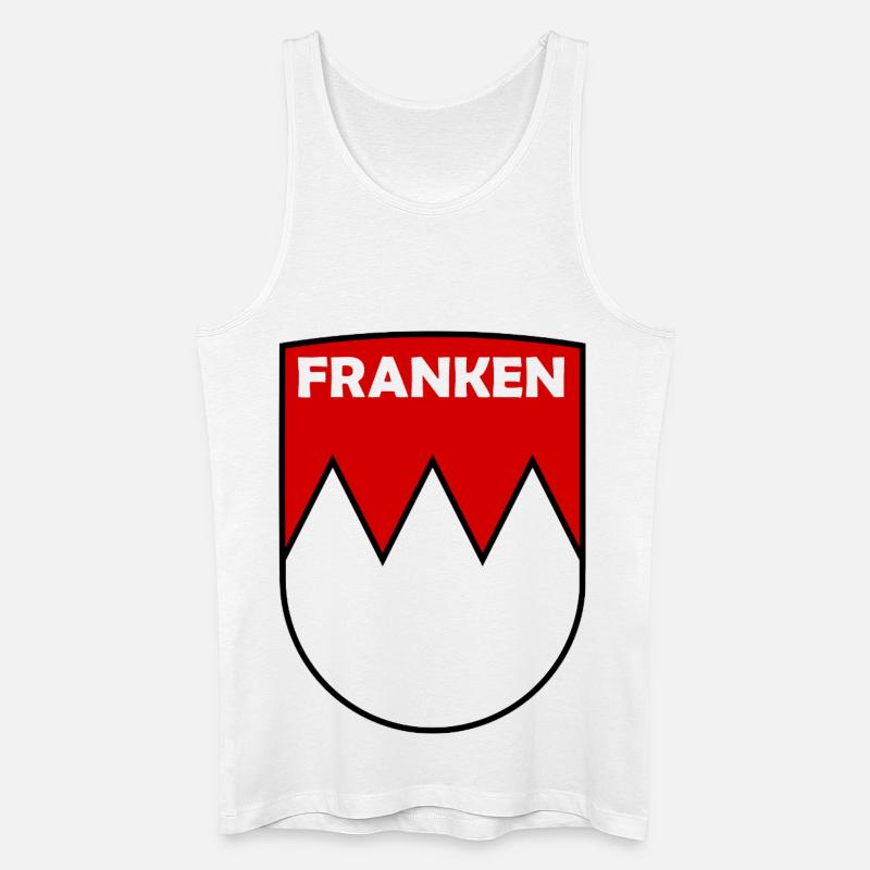 Franken Crest Logo - Männer Bio Tank Top - Weiß