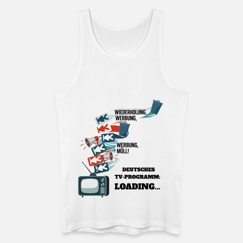 German TV Program: Loading... - Men’s Organic Tank Top - white