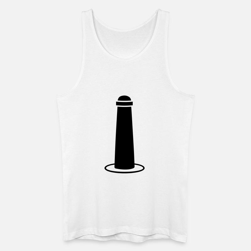 Straßenpoller - Männer Bio Tank Top - Weiß