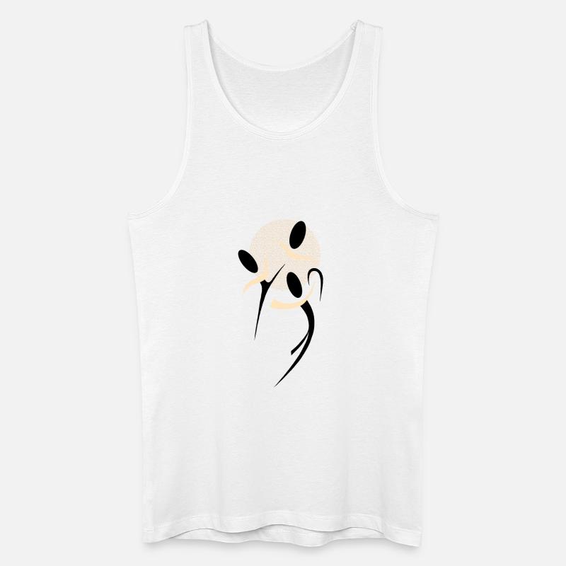 Tanz der Schatten - Männer Bio Tank Top - Weiß