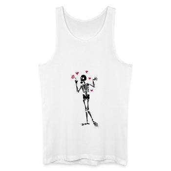 Skeleton lovers - Men’s Organic Tank Top - white - Front