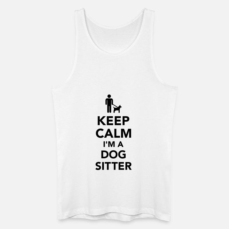 Hundesitter - Männer Bio Tank Top - Weiß