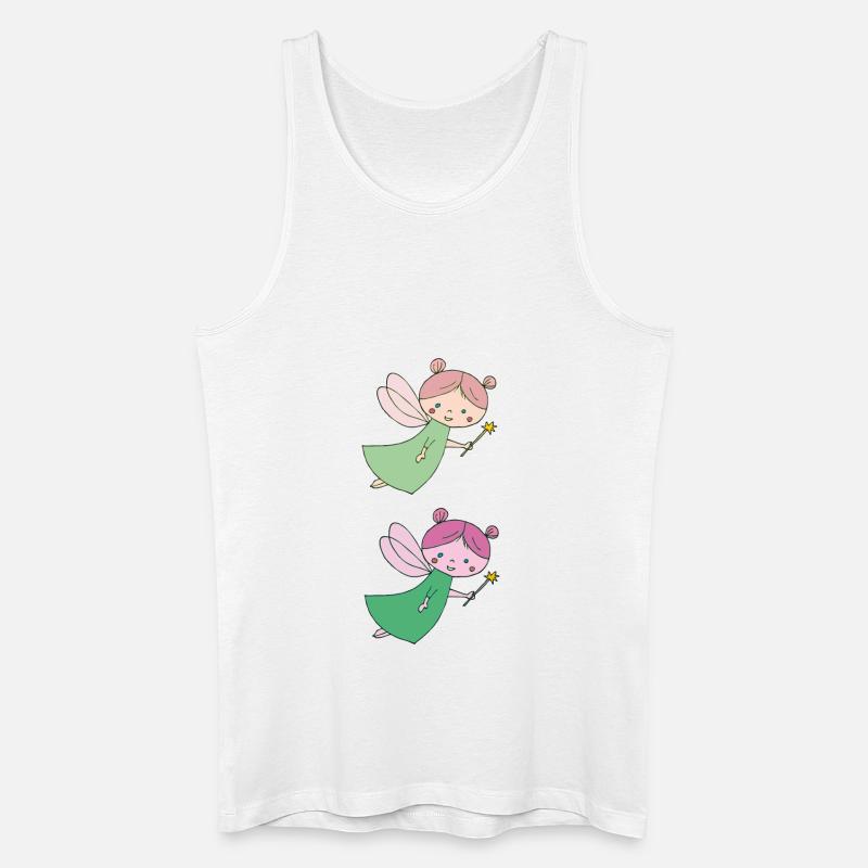 fee doppelt 2 - Männer Bio Tank Top - Weiß