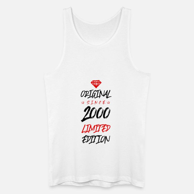 2000 limited edition - Männer Bio Tank Top - Weiß
