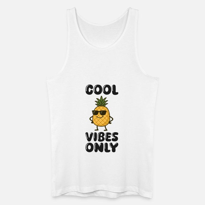 ananas comic - Männer Bio Tank Top - Weiß