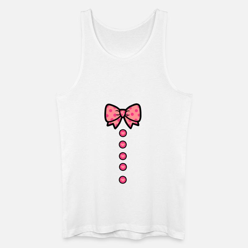 schleifchen - Männer Bio Tank Top - Weiß