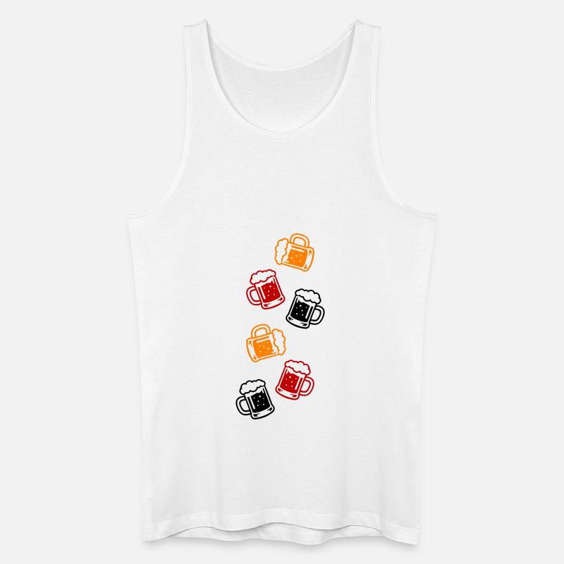 Bier Bierglas - Männer Bio Tank Top - Weiß
