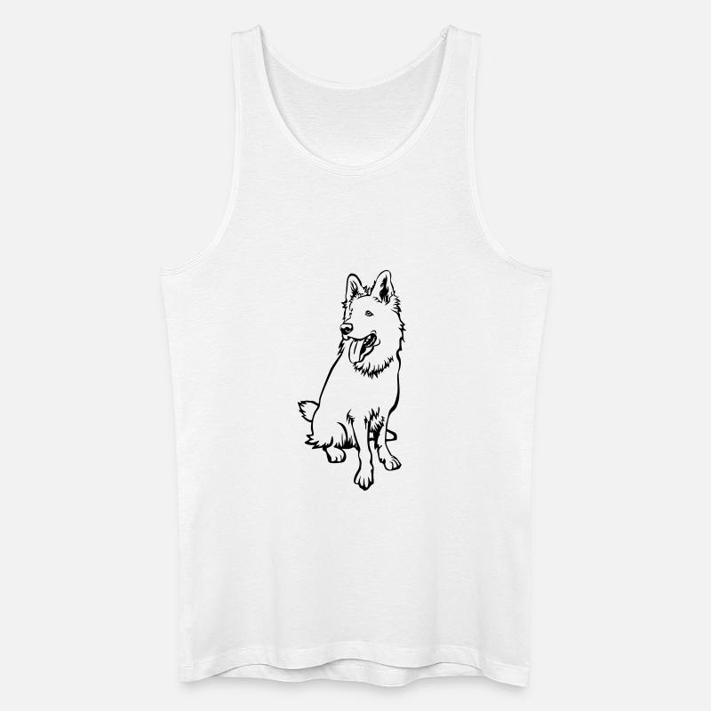Schweizer Schäferhund - Männer Bio Tank Top - Weiß