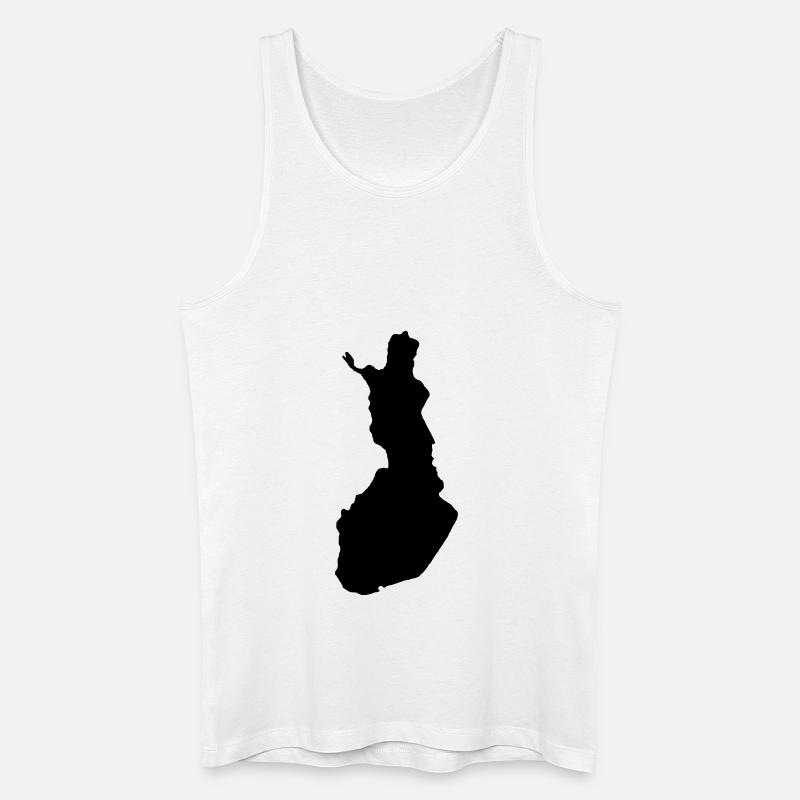 Finnland - Männer Bio Tank Top - Weiß