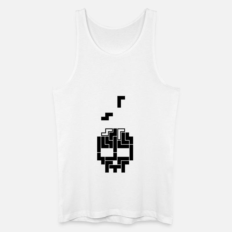 Tetrideath - Männer Bio Tank Top - Weiß