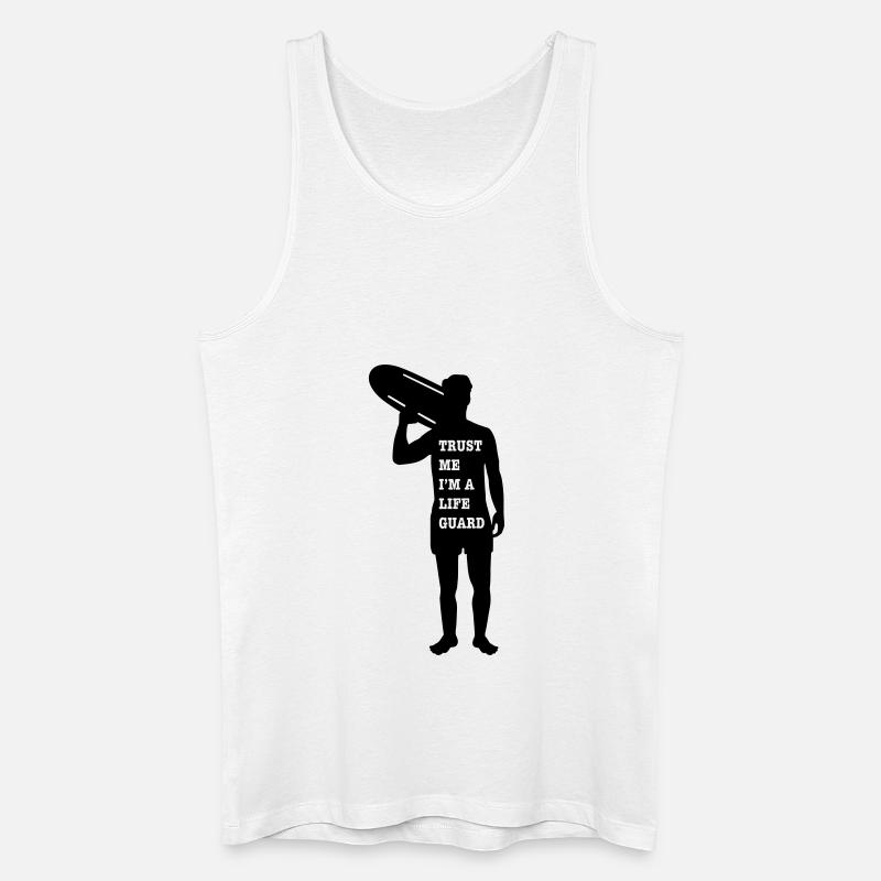 Rettungsschwimmer - Männer Bio Tank Top - Weiß