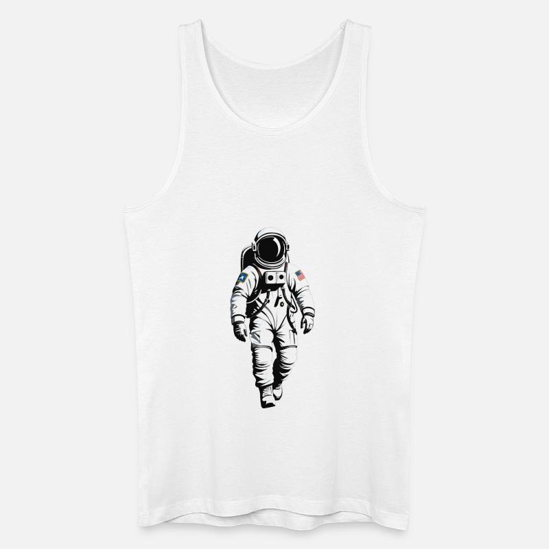 Astronaut - Beruf Design Sticker - Männer Bio Tank Top - Weiß
