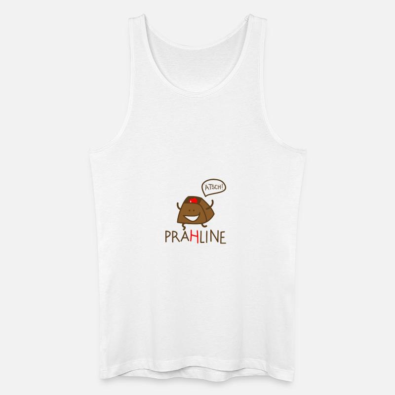 Praline - Männer Bio Tank Top - Weiß