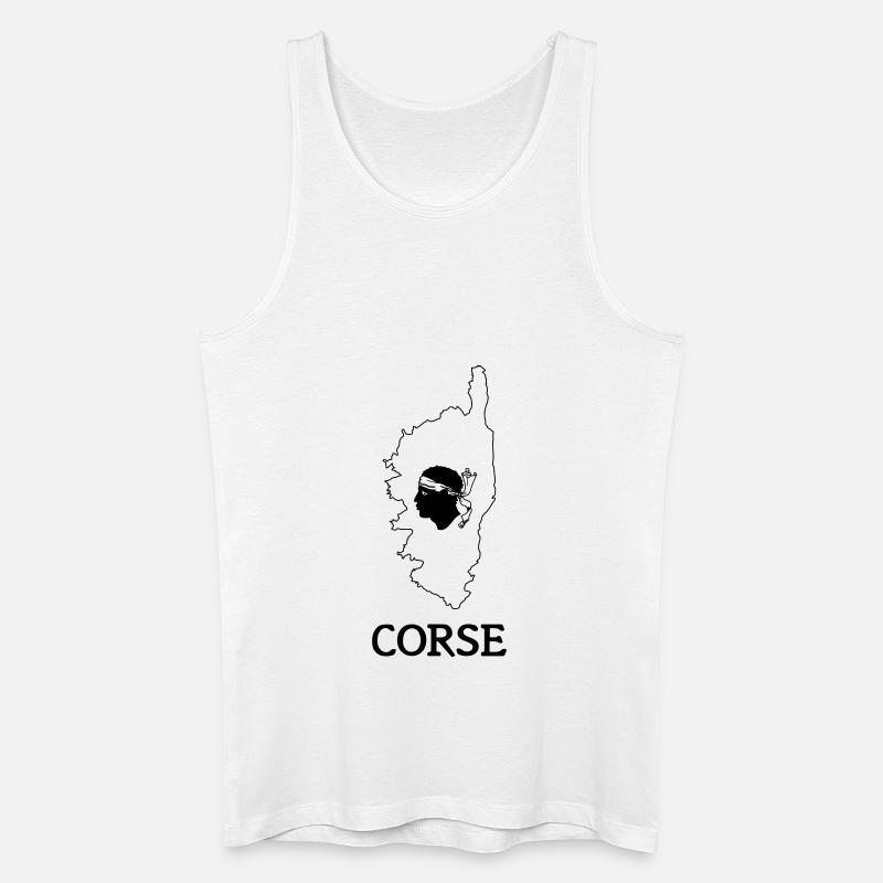 corse - Männer Bio Tank Top - Weiß