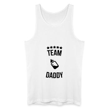 Équipe Daddy Daddy père bouteille lait - Débardeur bio Homme - blanc - Devant