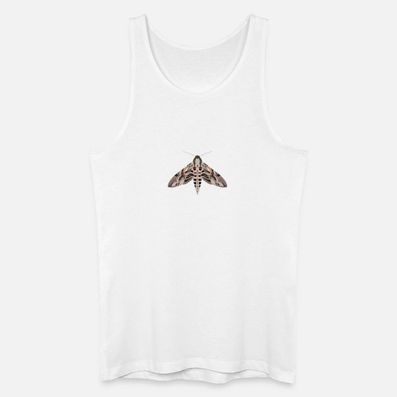 Schmetterlinge: Der Windenschwärmer - Männer Bio Tank Top - Weiß