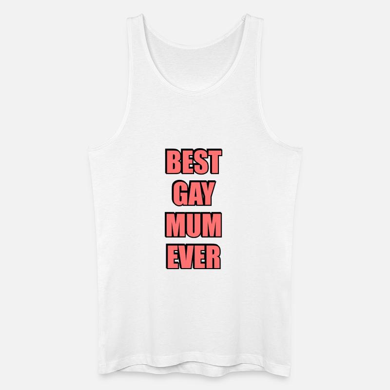 Beste schwule Mutter aller Zeiten - Männer Bio Tank Top - Weiß