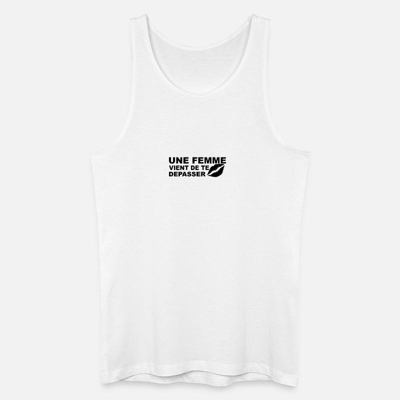 Warnung: Sie wurden gerade überholt - Männer Bio Tank Top - Weiß