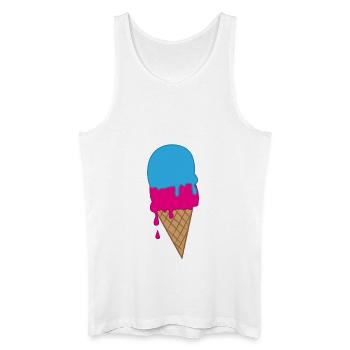ice creme - Männer Bio Tank Top - Weiß - Vorne