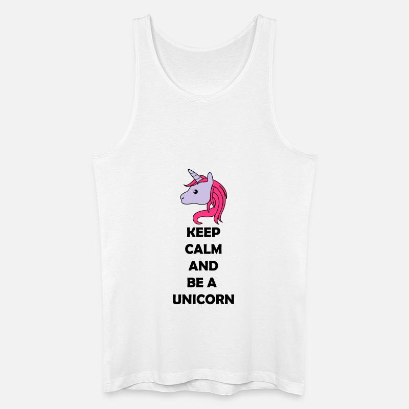 be_a_unicorn_02 - Männer Bio Tank Top - Weiß