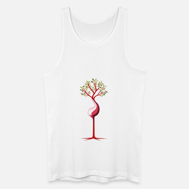 Gebärmutter Baum - Männer Bio Tank Top - Weiß
