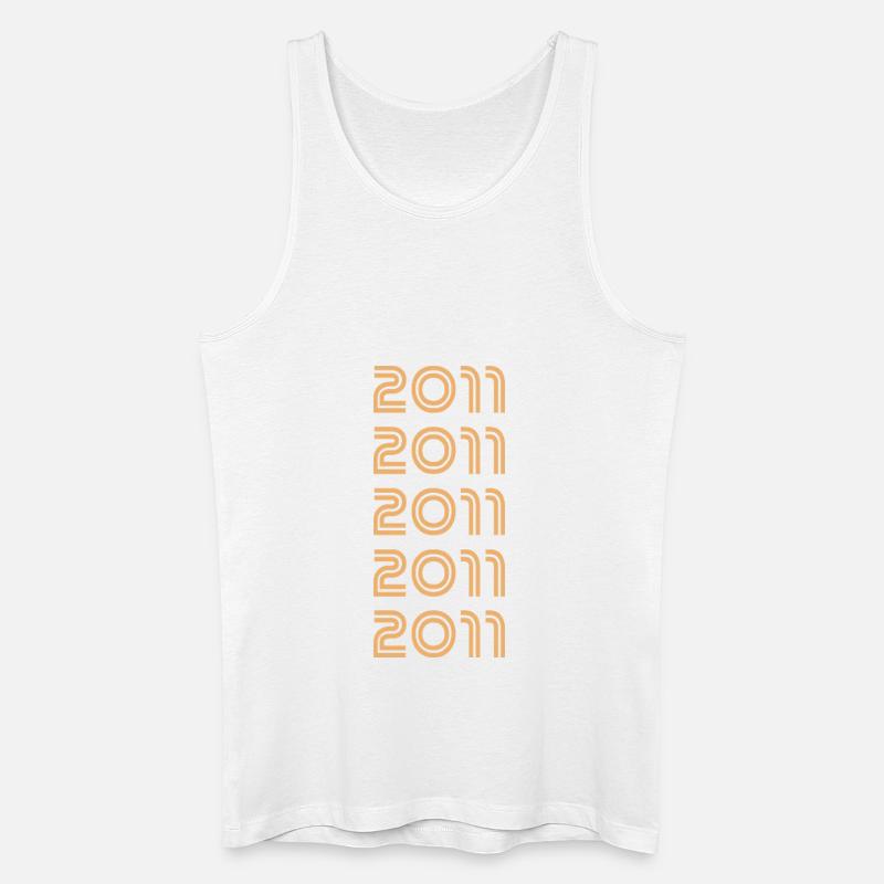 2011 - Männer Bio Tank Top - Weiß