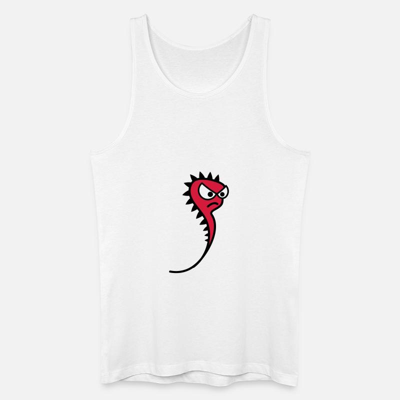 Böses Spermium - Männer Bio Tank Top - Weiß