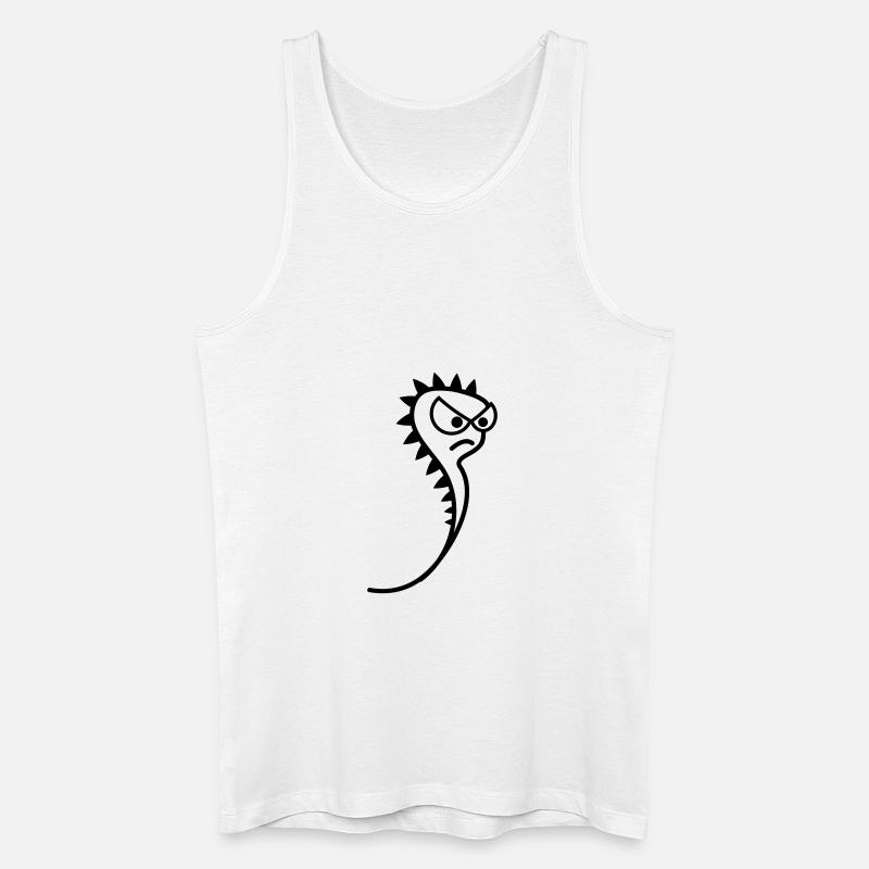 Böses Spermium - Männer Bio Tank Top - Weiß